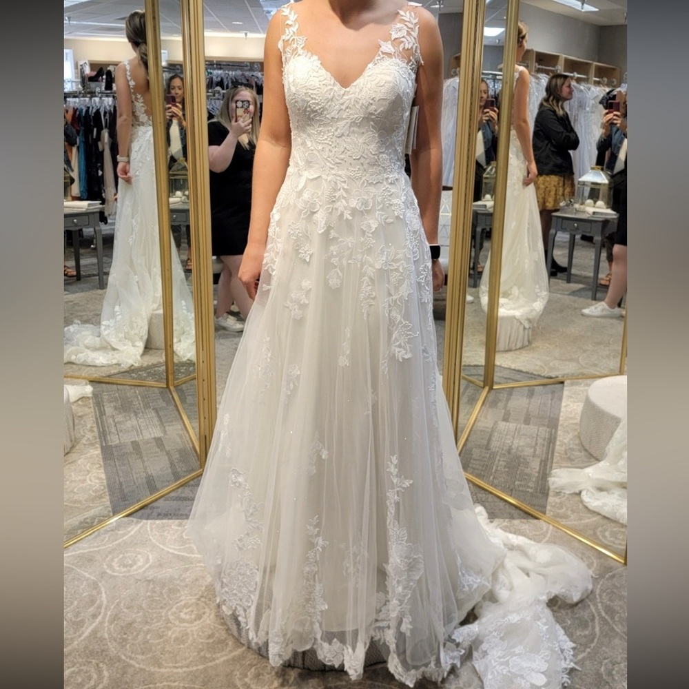 Lillian West 66222NLND wedding dress, size 8